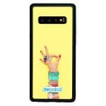 كفر جلاكسي اس 10 بلس بتصميم اكسسوارات يد امرأة