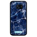 كفر جلاكسي اس 7 ايدج بتصميم أزرق وأبيض