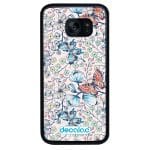 كفر جلاكسي اس 7 ايدج بتصميم ورود وفراشات