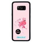 كفر جلاكسي اس 8 بتصميم فلامنجو وردي