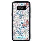 كفر جلاكسي اس 8 بتصميم ورود وفراشات