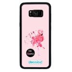 كفر جلاكسي اس 8 بلس بتصميم فلامنجو وردي