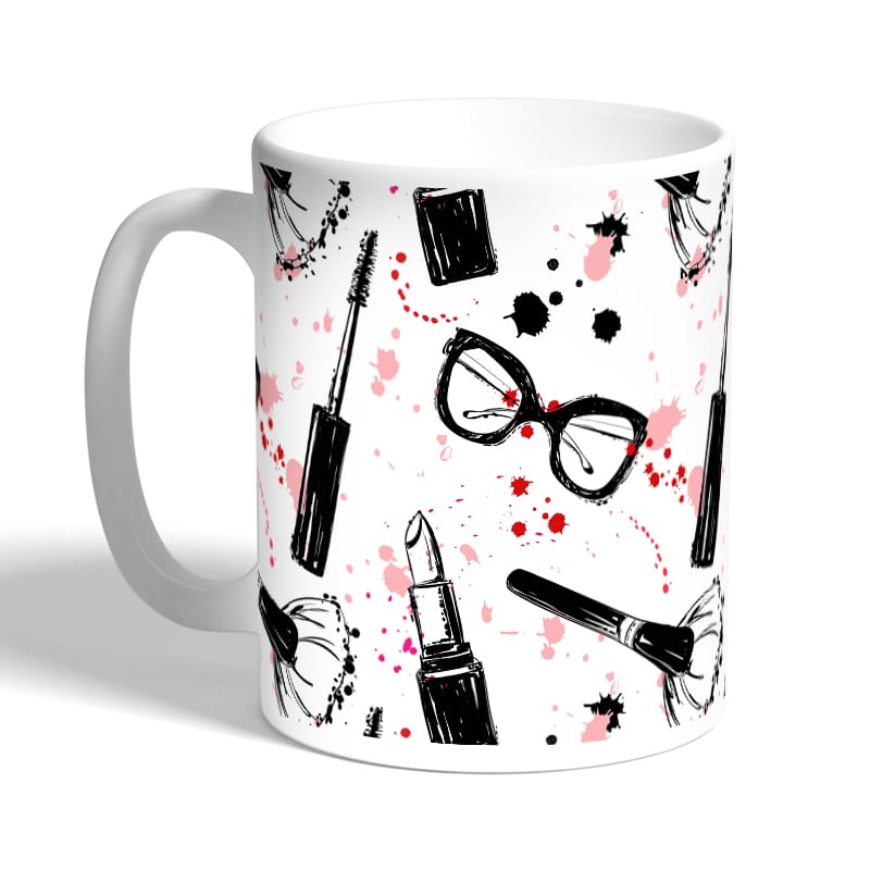 كوب-قهوة-بتصميم-ادوات-المكياج-والموضة-2