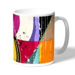 كوب قهوة بتصميم اشكال هندسيه