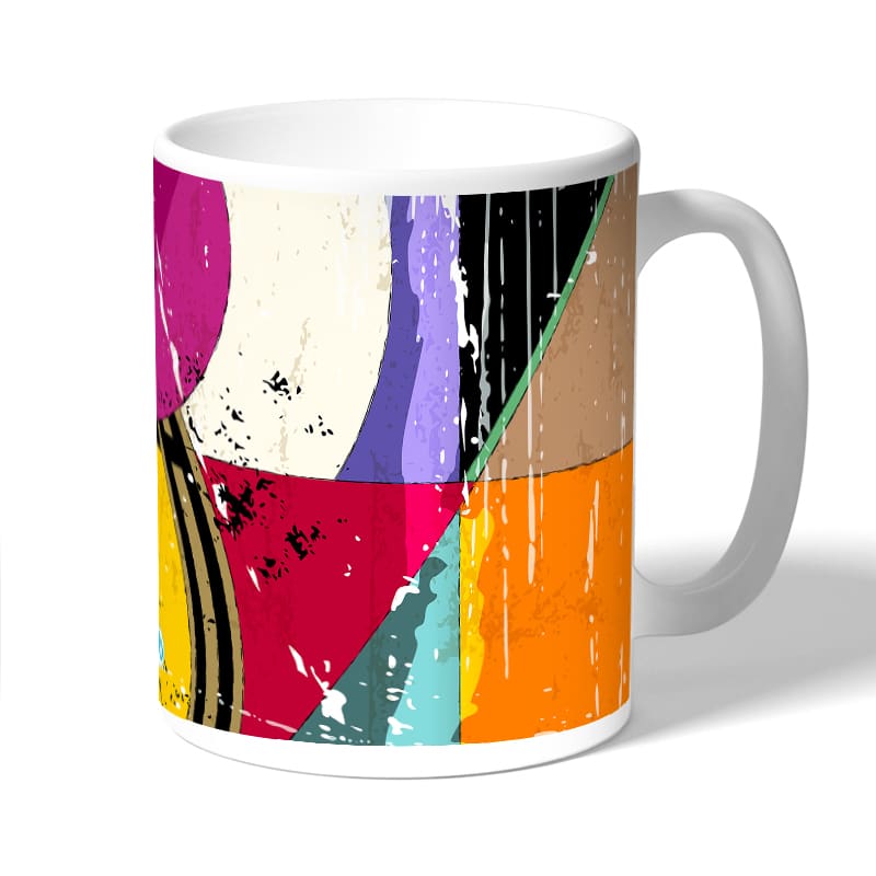 كوب قهوة بتصميم اشكال هندسيه كوب قهوة بتصميم اشكال هندسيه