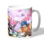 كوب قهوة بتصميم الاحتفال مع كل الانميات