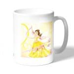 كوب قهوة بتصميم الاميرة بيلا فيلم الجميلة والوحش