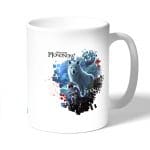 كوب قهوة بتصميم الاميرة مونونوكي مع ذئب