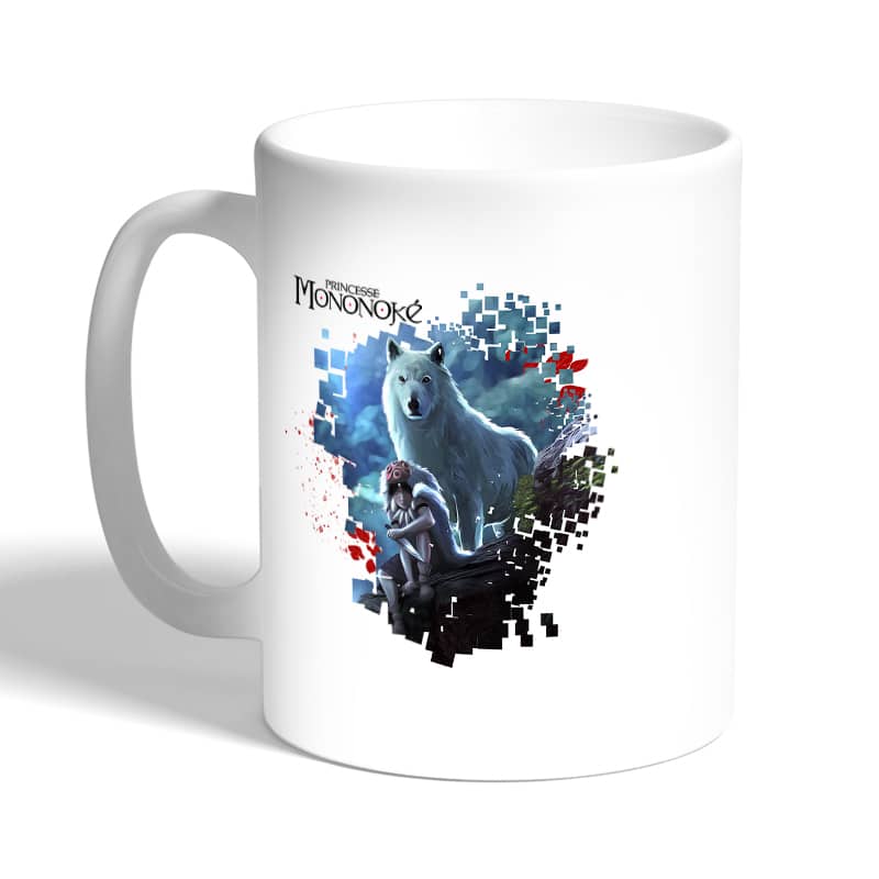 كوب-قهوة-بتصميم-الاميرة-مونونوكي-مع-ذئب-2