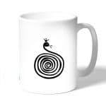 كوب قهوة بتصميم ثعبان لطيف