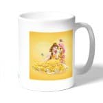 كوب قهوة بتصميم حصان الاميرة بيلا