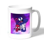 كوب قهوة بتصميم  سبيدر مان رسم