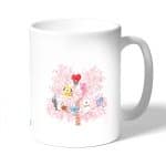 كوب قهوة بتصميم شجرة الكرز شخصيات BT21