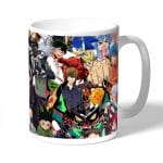 كوب قهوة بتصميم قتال كل الانميات