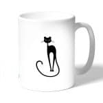 كوب قهوة بتصميم قطه انيقه