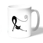 كوب قهوة بتصميم قطه كرتونيه