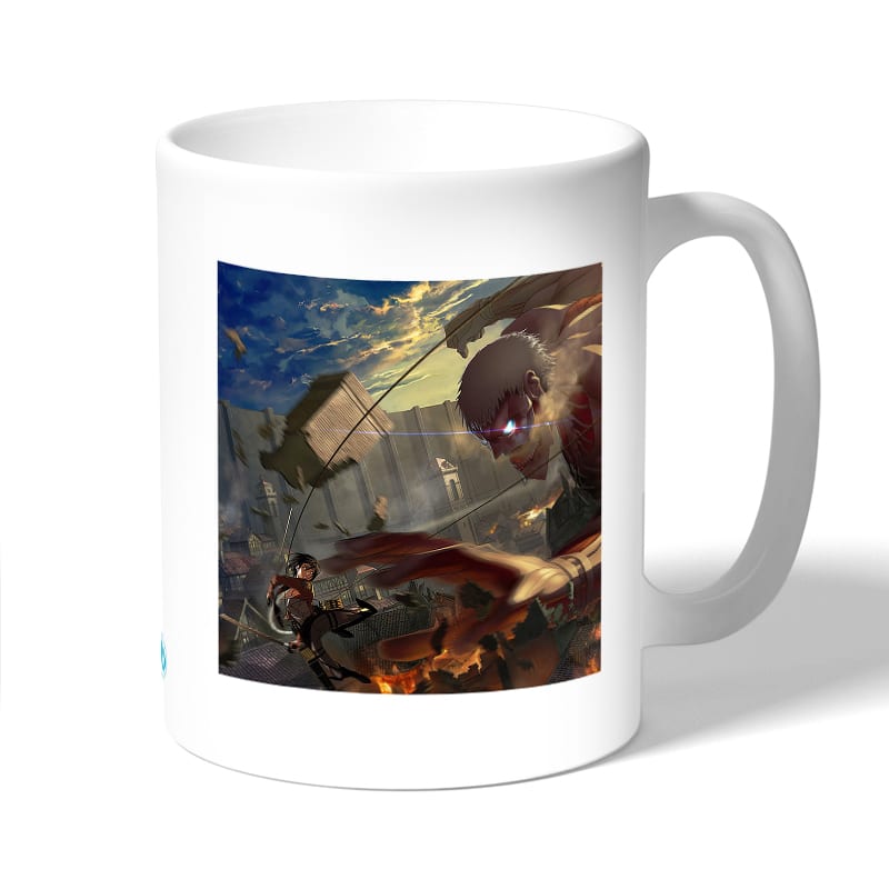 كوب قهوة بتصميم قوة ميكاسا انمي هجوم العمالقة كوب قهوة بتصميم قوة ميكاسا انمي هجوم العمالقة