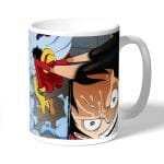 كوب قهوة بتصميم لوفي ضد سيزار ون بيس