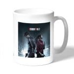 كوب قهوة بتصميم ليون وكلير رزدنت إيفل 2