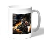 كوب قهوة بتصميم نيران معارك كول أوف ديوتي