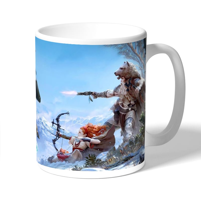 كوب قهوة بتصميم هوريزن زيرو دون كوب قهوة بتصميم هوريزن زيرو دون