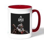كوب قهوة بمقبض احمر بتصميم أبيكس ليجندز باثفايندر غاضب