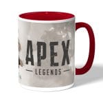 كوب قهوة بمقبض احمر بتصميم أبيكس ليجندز بلد هاوند
