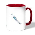 كوب قهوة بمقبض احمر بتصميم أنت تبدو رائعة