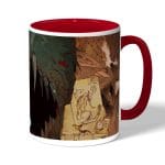 كوب قهوة بمقبض احمر بتصميم إيما من نيفرلاند