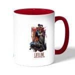 كوب قهوة بمقبض احمر بتصميم ابيكس ليجندز لايفلاين