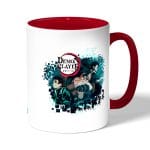 كوب قهوة بمقبض احمر بتصميم الشقيقان ضد قاتل الشياطين