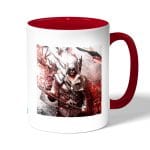 كوب قهوة بمقبض احمر بتصميم الطائرمع الفأس أساسنز كريد