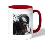 كوب قهوة بمقبض احمر بتصميم الوحش فينوم