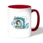 كوب قهوة بمقبض احمر بتصميم انمي المخطوفة