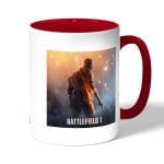 كوب قهوة بمقبض احمر بتصميم باتلفيلد 1 M1911