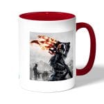 كوب قهوة بمقبض احمر بتصميم باتلفيلد 1 الولايات المتحدة