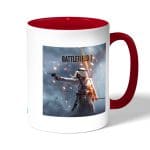 كوب قهوة بمقبض احمر بتصميم باتلفيلد 1 معركه العرب