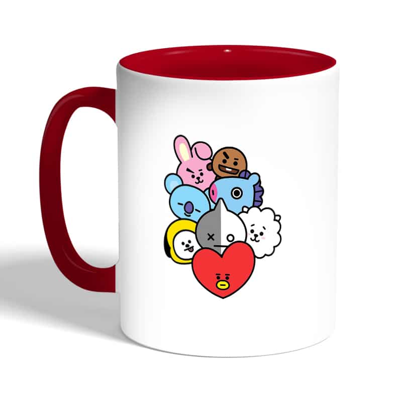 كوب-قهوة-بمقبض-احمر-بتصميم-بتس-شخصيات-BT21-2