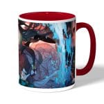 كوب قهوة بمقبض احمر بتصميم تانجيرو ونيزوكو