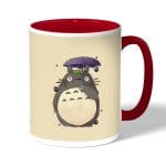 كوب قهوة بمقبض احمر بتصميم توتورو