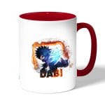 كوب قهوة بمقبض احمر بتصميم دابي من أكاديميتي للأبطال