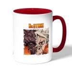 كوب قهوة بمقبض احمر بتصميم دكتور ستون