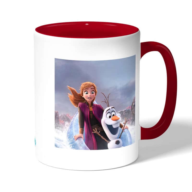 كوب قهوة بمقبض احمر بتصميم رحلة مائية آنا أولاف كوب قهوة بمقبض احمر بتصميم رحلة مائية آنا أولاف