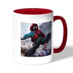 كوب قهوة بمقبض احمر بتصميم  سبايدر مان الصغير