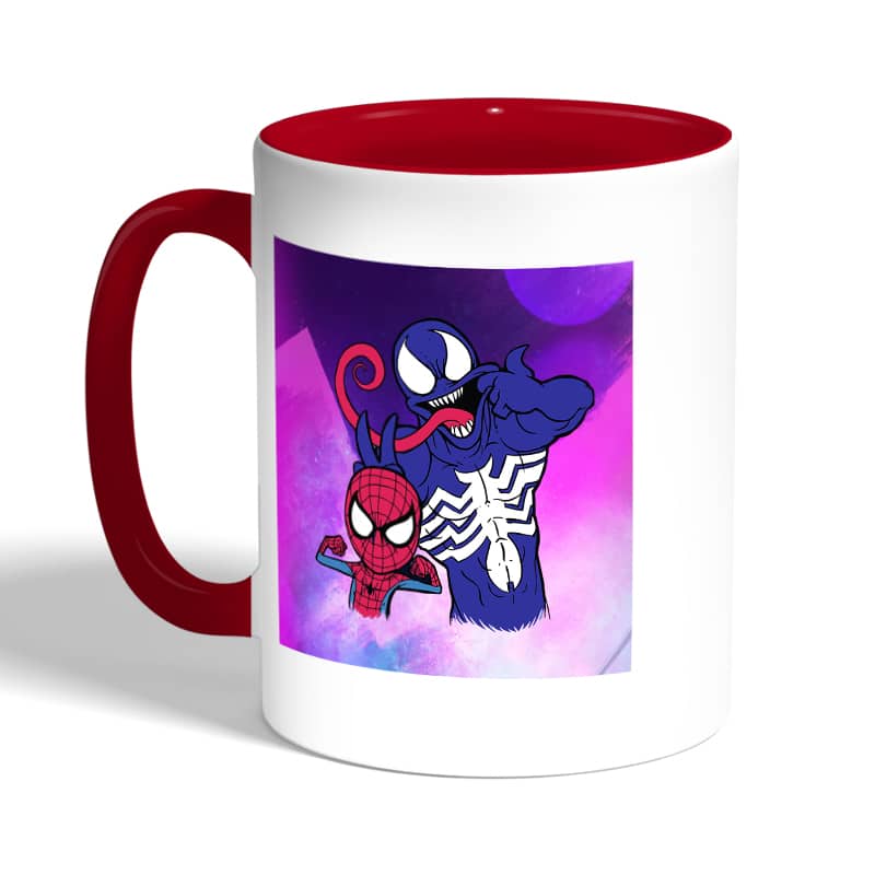 كوب-قهوة-بمقبض-احمر-بتصميم-سبيدر-مان-رسم-2