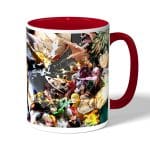 كوب قهوة بمقبض احمر بتصميم شخصيات أكاديميتي للأبطال