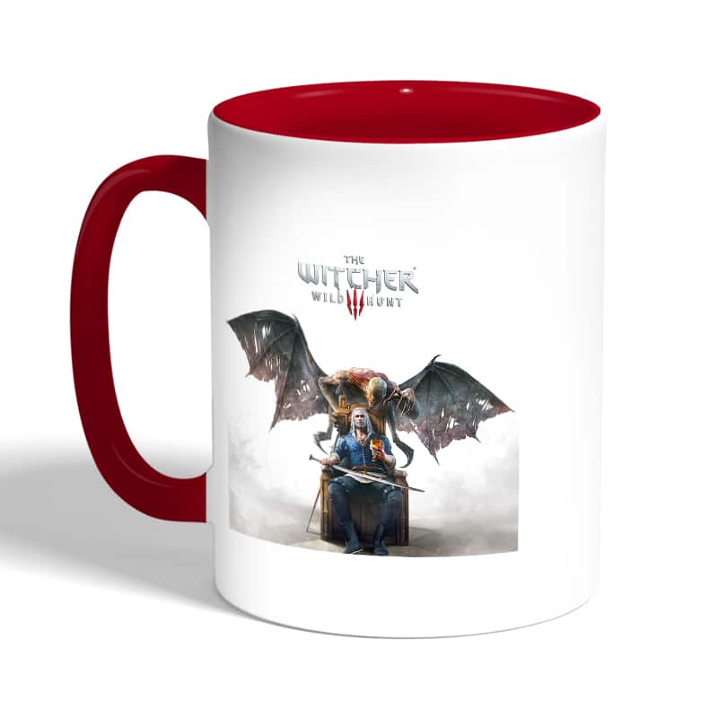 كوب-قهوة-بمقبض-احمر-بتصميم-صياد-وحوش-ذا-ويتشر-2