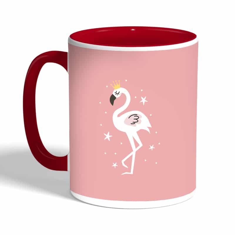 كوب-قهوة-بمقبض-احمر-بتصميم-فلامنجو-بتاج-2