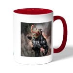 كوب قهوة بمقبض احمر بتصميم فيمون سبايدر مان