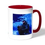 كوب قهوة بمقبض احمر بتصميم قتال رافين فورتنايت